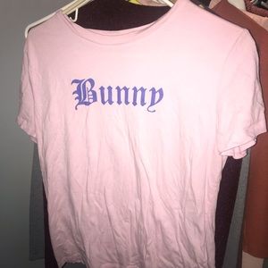 T-shirt / saying the word “bunny”